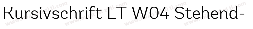 Kursivschrift LT W04 Stehend字体转换